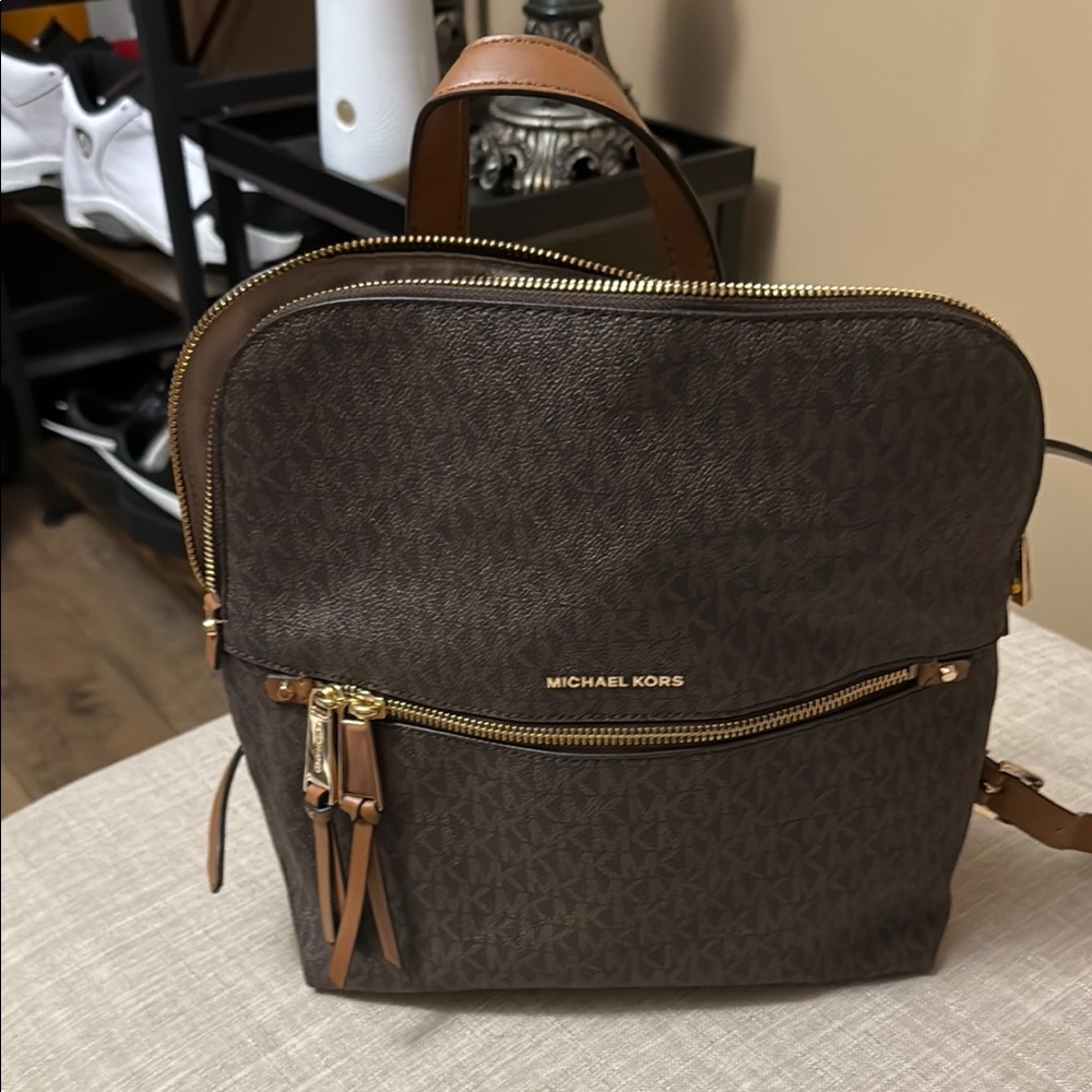 Michael Kors Brown Backpack